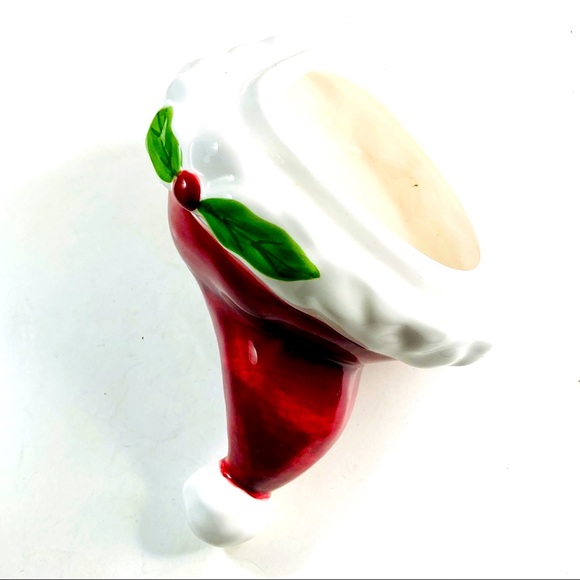 Santa Cap Cookie Jar Cover One Piece - Picture 3 of 4